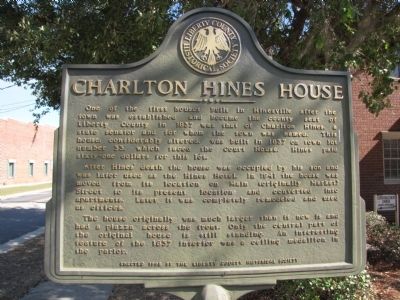 Charlton Hines House Marker. Click for full size. Charlton Hines House Marker image. Click for full size.