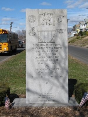 Holy Cross WWII / Korean Conflict Monument. Click for full size. Holy Cross WWII / Korean Conflict Monument image. Click for full size.