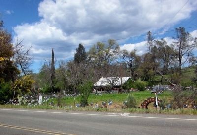 Litto's Hubcap Ranch - view from the south of the driveway image. Click for full size.