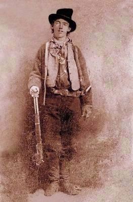 William Henry McCarty, Jr. "Billy the Kid"<br>a.k.a. William H. Bonney (18591881) image. Click for full size.