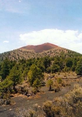 Sunset Crater cinder cone. Click for full size. Sunset Crater cinder cone image. Click for full size.