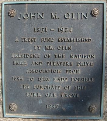 John M. Olin Marker image. Click for full size.