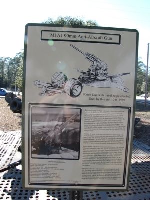 M1A1 90mm Anti-Aircraft Gun Marker image. Click for full size.