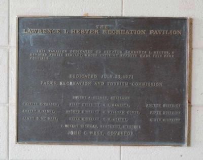 Lawrence L. Hester Recreation Pavilion image. Click for full size.