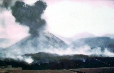 Parcutin Volcano Photo on Marker image. Click for full size.