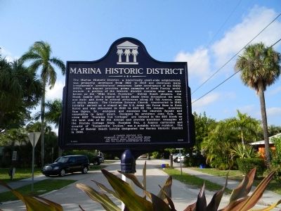 Marina Historic District Marker image. Click for full size.