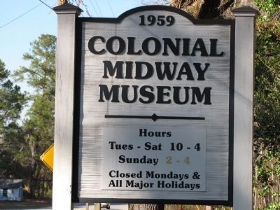 Colonial Midway Museum. Click for full size. Colonial Midway Museum image. Click for full size.