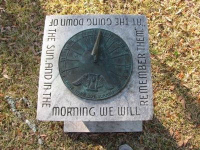 Sundial on top of marker image. Click for full size.