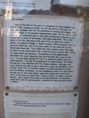 John Lambert story in Midway Cemetery image. Click for full size.
