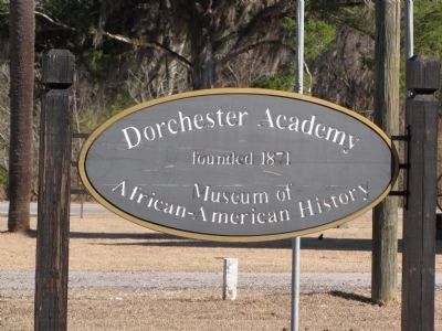 Dorchester Academy sign image. Click for full size.