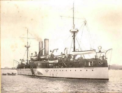 Maine in Havana Harbor. Click for full size. Maine in Havana Harbor image. Click for full size.