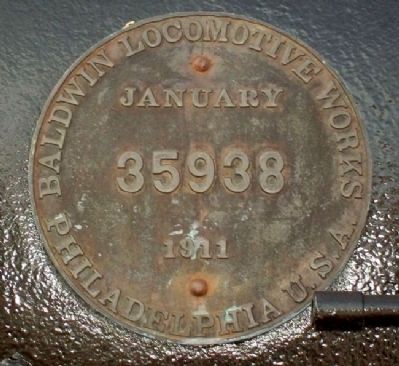 Two Spots Steam Engine Builder's Plate. Click for full size. Two Spots Steam Engine Builder's Plate image. Click for full size.