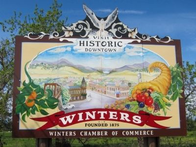 Visit Historic Downtown - Winters, Founded 1875 image. Click for full size.