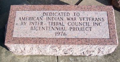 American Indian War Veterans Marker image. Click for full size.