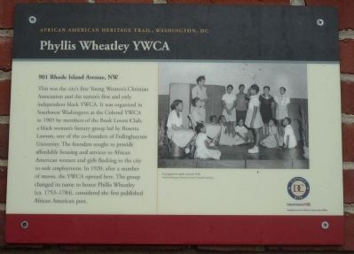 Phyllis Wheatley YWCA Marker image. Click for full size.