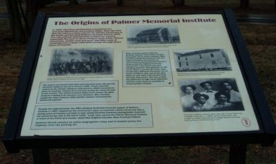 The Origins of Palmer Memorial Institute Marker image. Click for full size.