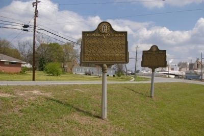 The March to the Sea Marker at former location. image. Click for full size.