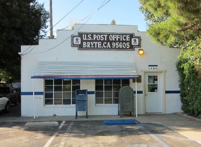 Bryte Post Office and Marker in West Sacramento. Click for full size. Bryte Post Office and Marker in West Sacramento image. Click for full size.