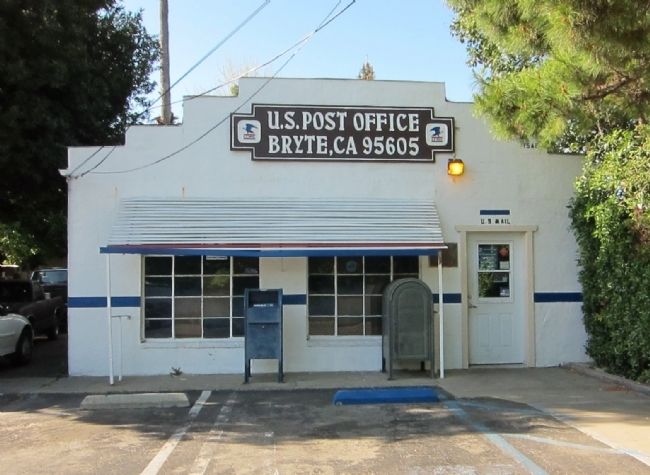 Bryte Post Office and Marker in West Sacramento image. Click for full size.
