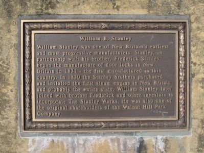 William B. Stanley Marker. Click for full size. William B. Stanley Marker image. Click for full size.