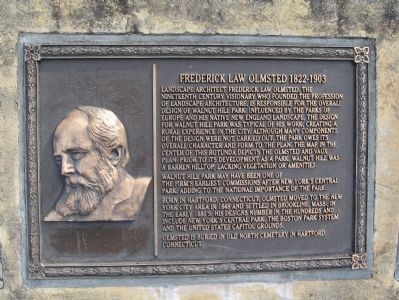 Frederick Law Olmstead Marker image. Click for full size.