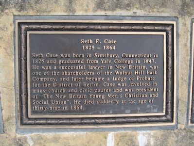 Seth E. Case Marker. Click for full size. Seth E. Case Marker image. Click for full size.