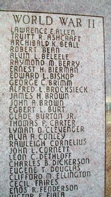 Lincoln County War Memorial Honor Roll. Click for full size. Lincoln County War Memorial Honor Roll image. Click for full size.