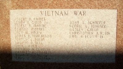 Lincoln County War Memorial Honor Roll. Click for full size. Lincoln County War Memorial Honor Roll image. Click for full size.