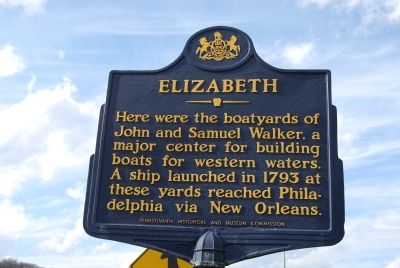 Elizabeth Marker. Click for full size. Elizabeth Marker image. Click for full size.