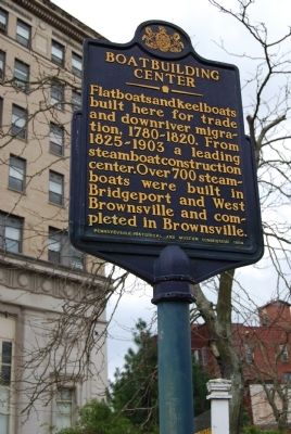Boatbuilding Center Marker. Click for full size. Boatbuilding Center Marker image. Click for full size.