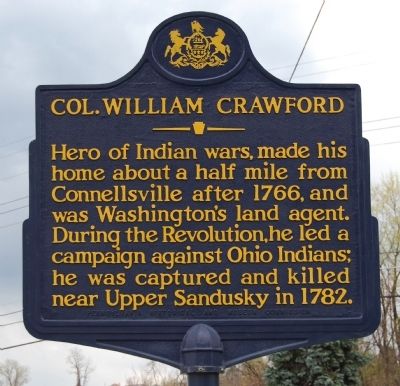 Col. William Crawford Marker image. Click for full size.