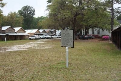 Marker and adjacent Cypress United Methodist  Church image. Click for full size.