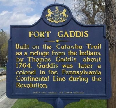 Fort Gaddis Marker image. Click for full size.