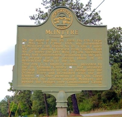 McIntyre Marker image. Click for full size.
