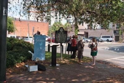 Jonathan Bryan Marker, day of Unveiling and Dedication image. Click for full size.