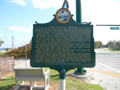 The Delray Wreck Marker image. Click for full size.
