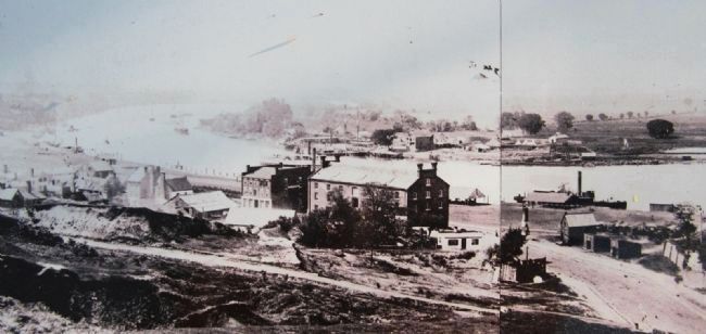 View of Rocketts [Landing] and south side of James River from Libby Hill image. Click for full size.
