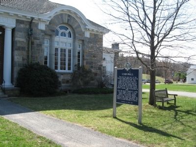Cornwall Marker and Cornwall Town Hall. Click for full size. Cornwall Marker and Cornwall Town Hall image. Click for full size.