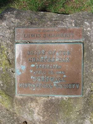 Scion of the Charter Oak Marker. Click for full size. Scion of the Charter Oak Marker image. Click for full size.