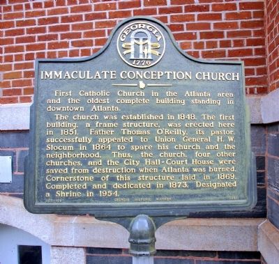 Immaculate Conception Church Marker image. Click for full size.