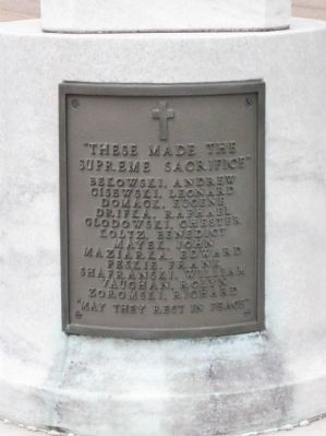 St. Stanislaus Church World War II Memorial Marker image. Click for full size.