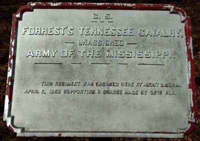 Forrest's Tennessee Cavalry Marker image. Click for full size.