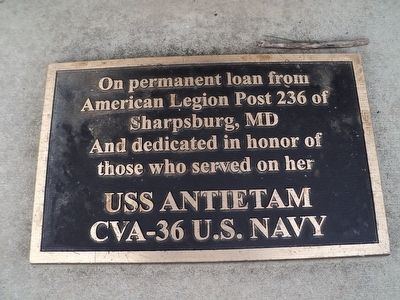 USS Antietam Bell Plaque image. Click for full size.