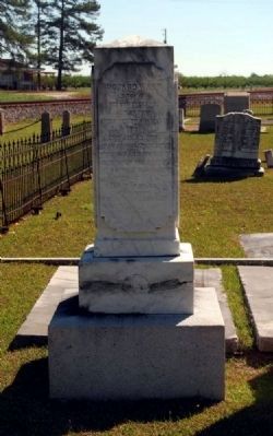 Richard Ward Tombstone -<br>West Inscription image. Click for full size.