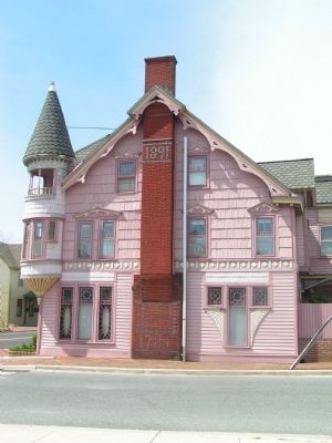 Side view with 1891 and 1783 visible in brick. image. Click for full size.