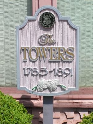Sign in front with City of Milford Historic Landmarks seal. image. Click for full size.