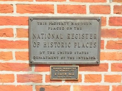 National Register Marker image. Click for full size.