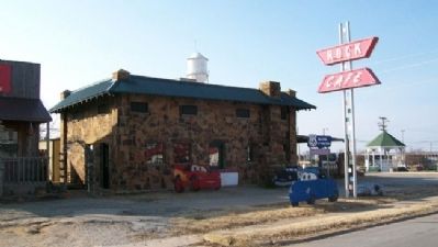 Rock Cafe and Marker. Click for full size. Rock Cafe and Marker image. Click for full size.