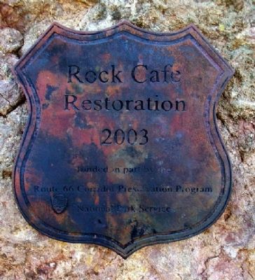 Rock Cafe Restoration Marker. Click for full size. Rock Cafe Restoration Marker image. Click for full size.