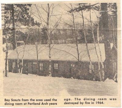 Portland Arch Scout Camp mess hall image. Click for full size.